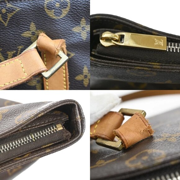 LOUIS VUITTON Cabas Mezzo Shoulder Bag Monogram Leather Brown - Picture 8 of 16